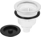 Stainless Steel Shampoo Basin Drain Plug with Ceramic Basin Strainer Basket Hair Salon Drain Stopper for Shampoo Bed Bathroom Sink Hair Catcher