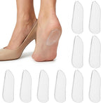 5 Pairs Silicone Heel Wedge Insoles Adhesive Medial Lateral Foot Shoe Inserts Comfort Shoe Insoles Gel Arch Support Insole for Men and Women Most Legs Sports Shoes Sneakers Boots