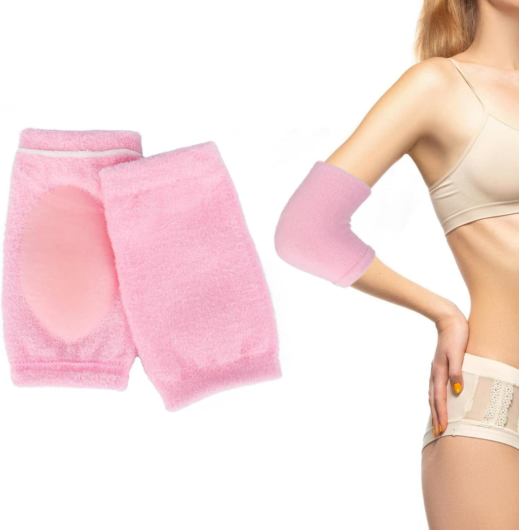 1 Pair Gel Elbow Sleeves for Women, Soft Gel Elbow Pads for SPA Moisturizing Dry Cracked Skin Care, Cover Heel Socks Elbow Sleeves, Elbow Pads for Pain, Calloused and Reduce Wear