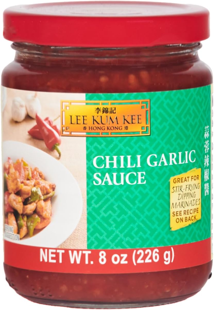 Lee Kum Kee Chili Garlic Sauce (8 oz - 1 Pack), Spicy, Garlicky & Savory Hot Sauce, Perfect for Dipping, Stir-Frying, Seafood, Vegetables, Dim Sum, and Noodles