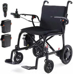 22lbs Lightweight Electric Wheelchair – Carbon Fiber Remote Control Wheelchair with Dual Batteries, Foldable Electric Wheelchair for Adults, Airline Approved for Travel and Daily Use