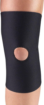 OTC Knee Support, Open Patella, Neoprene, Black, Large