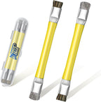 ESD Safe Anti-Static IC Cleaning Brush Tool -2Pcs Double Head Motherboard Hard Brush for IC Glue Removal,PCB Cleaning, Circuit Board Maintenance,Mobile Phone Repair - Yellow