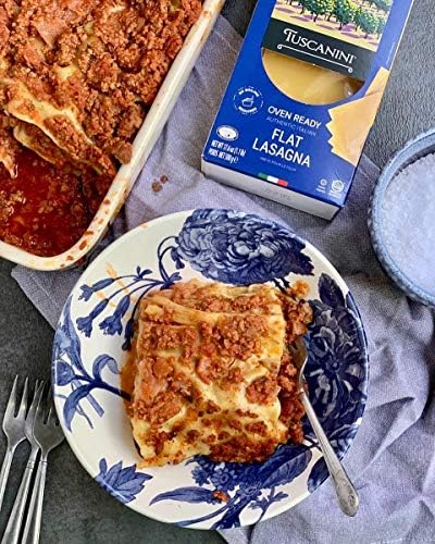 Tuscanini, Oven Ready Authentic Italian Flat Lasagna 17.6oz (3 Pack) Made with Premium Durum Wheat