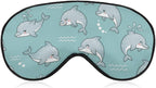 Funny Cute Dolphin Eye Masks for Sleep Adjustable Sleep Mask Soft Blackout Sleeping Eye Mask for Men Women Full Night's Sleep