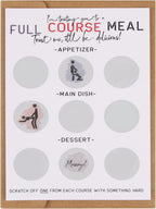 Naughty Scratch Off, Full Course Meal,Funny Scratch Off Birthday Card for Him,Rude Gift for Him, Surprise your boyfriend, husband, or other half with this sexy, funny scratch card.