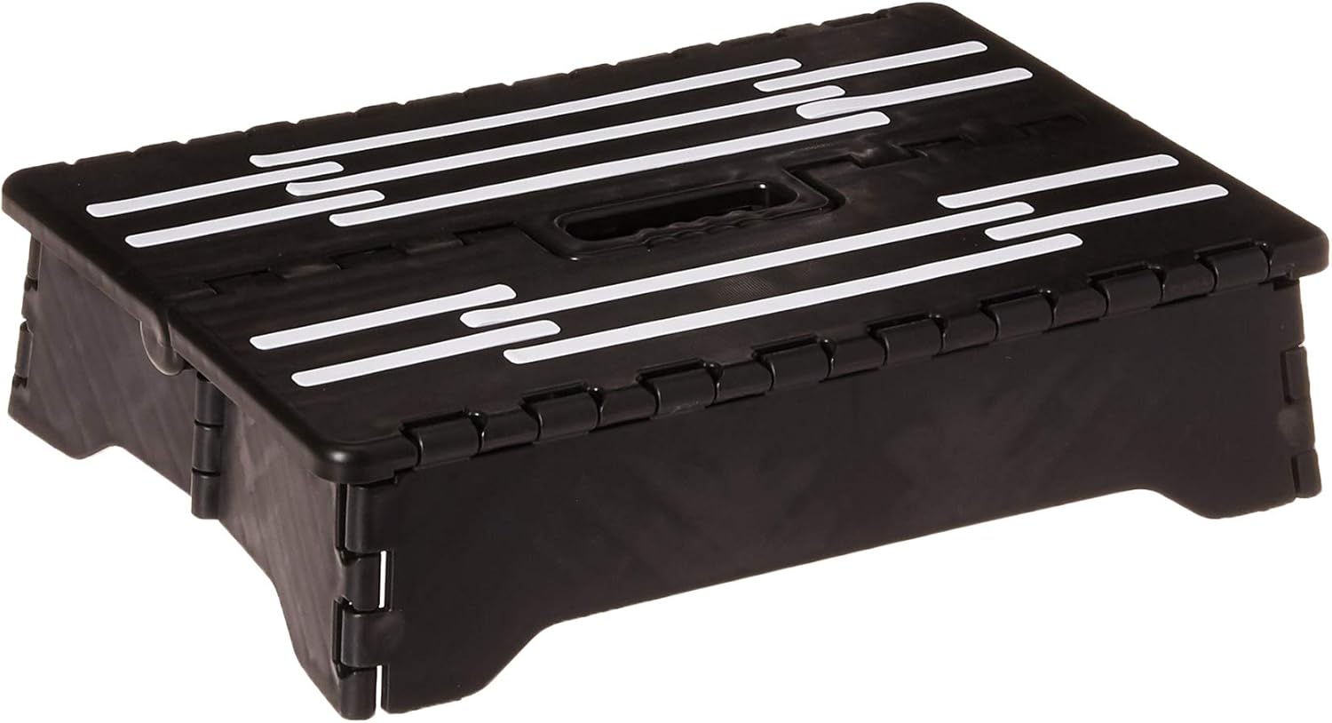 Portable Folding Step, Black, 1 Count