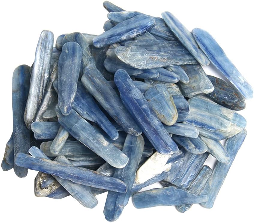 Acxico 1Pcs 200g Rough Blue Kyanite Blades Raw Pieces Crystals