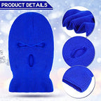 Geyoga 12 Pcs 3 Hole Ski Mask Warm Full Face Cover Winter Knitted Mask Knit Balaclava Beanie for Adult Sports Women Men Outdoor