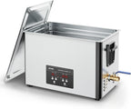 VEVOR 30L Ultrasonic Cleaner, Professional Ultrasonic Cleaner Machine with Cleaning Basket & Digital Display, 480W Stainless Steel 40kHz Industrial Cleaning Machine for Parts, Carburetors, Instruments