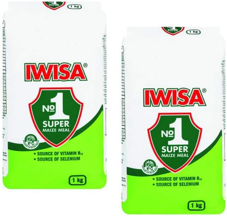 Iwisa No.1 Super Maize Meal | South African Maize Meal Flour | 2kg (2 x 1kg)