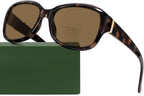 Madison Avenue Vintage Square Bifocal Reading Sunglasses for Women, Classic Sun Reader Glasses Womens UV400 Protection