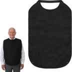 Double Layer Stretchable Adult Bibs, Reusable Waterproof Washable Clothing Protector, Feeding Bib for Men Women