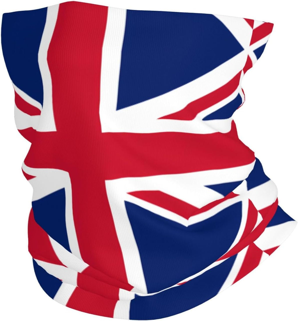 British Flag Pattern Bandana Balaclava Half Face Mask Shield Head Hair Scarf Neck Gaiter Hat