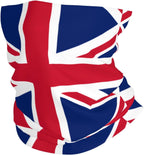 British Flag Pattern Bandana Balaclava Half Face Mask Shield Head Hair Scarf Neck Gaiter Hat