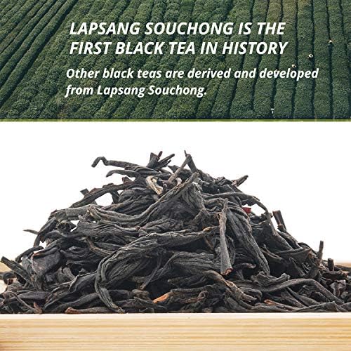 oriarmcha Wuyi Lapsang Souchong Black Tea 225g (8 ounce) - Zheng Shan Xiao Zhong Longan Aroma No Smoky Taste - Chinese Kung Fu Black Tea Loose Leaf
