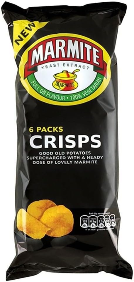 Walkers Crisps - Marmite (6x25g) - Pack of 2