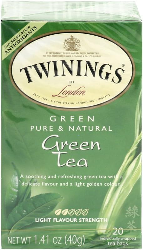 Twinings Green Tea, 1.48 Ounce Box 20 individual tea bags