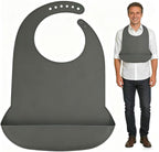 Adult Bibs for Women/Men,Adult Silicone Bib for Eating with Crumb Catcher,Washable bib for adults for eating,Waterproof Bibs for Seniors,Gift for Mom/Dad