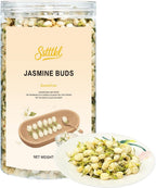 Jasmine Tea - Dried Jasmine Flowers, 3.52oz/100g - 100% Natural Edible Jasmine Buds, Loose Leaf Herbs for Tea, Non-GMO, Caffeine-Free, Premium Fragrance