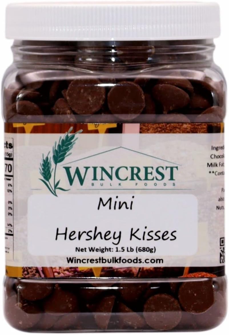 WinCrest Mini Unwrapped Kisses - 1.5 Lb Tub