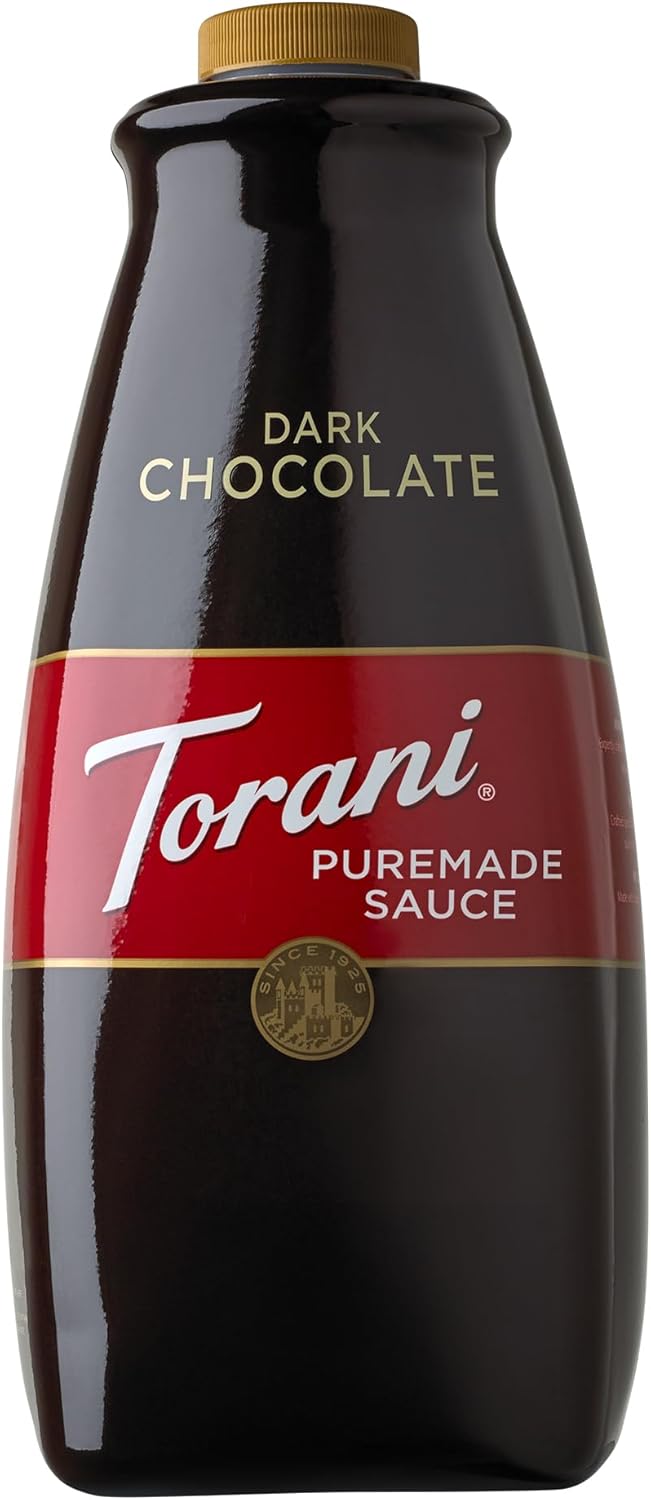 Torani Puremade Sauce, Dark Chocolate, 64 Ounces