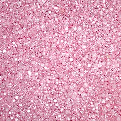 Brew Glitter - Pink Rimming Sugar (4oz, 1x Bar Tin) Cocktail Garnish for Mixed Drinks & Refreshments