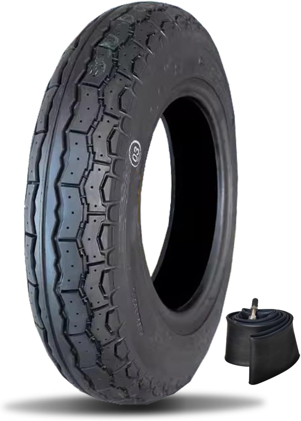 3.00-8 Pneumatic Tire for Mobility Scooters and Power Chairs, 3.00x8 for Scooter Tires With inner tube for Front or Rear fits on 8 Inch Ri-m, 4 P.R. 240 KPA 38J