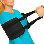 Vive Standard Transfer Sling (31.5 Inch) - Gait Belt for Elderly & Disabled - Patient Lifting Aid for Seniors & Injured - Bed & Wheelchair Transfer for Home Use (Black)