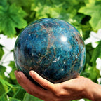 Crystal Stone Natural Blue Ball Sphere Quartz Crystal Mineral Presents (Size : 900g-1000g)