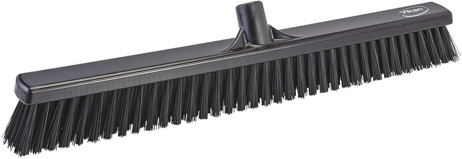 Vikan - 31949 24" Combo Push Broom- Soft/Stiff, Black