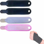 Kids Wrist Support Brace (Set of 4) - 2 Black, 1 Pink, 1 Gray for Left & Right Hand, Youth/Child Sports & Daily Activities, 13x3 Inches