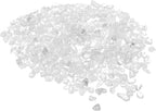 100g/0.22lb 5-7mm Tumbled Chips Stone, Natural Crushed Crystal Quartz Irregular Polished Stones Gravel Decoration for Aquarium Plants Vase Filler, White