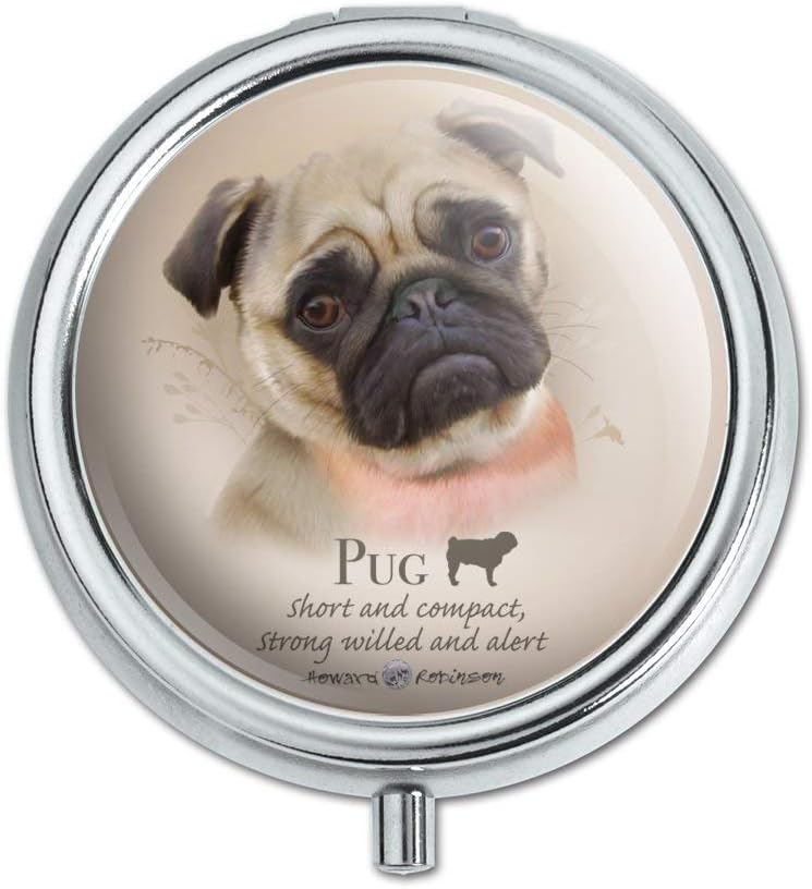 Pug Dog Breed Pill Case Trinket Gift Box