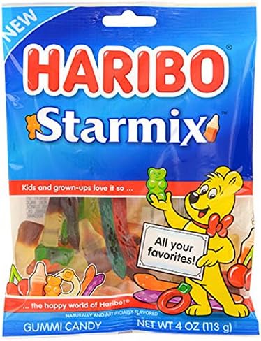 Haribo Starmix Gummi Candy, All Your Favorites, 4 Oz. Bag (One Bag)