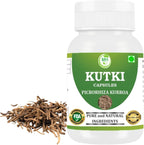 Morsan Healthcare's Kutki (Picrorhiza Kurroa) Capsules, Pack of 60 x 500 mg. Veg. Capsules | Containing Pure and Natural Herbs
