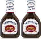 Sweet Baby Ray's Barbecue Sauce - Hickory & Brown Sugar - Net Wt. 18 OZ (510 g) Each - Pack of 2 by Sweet Baby Ray's