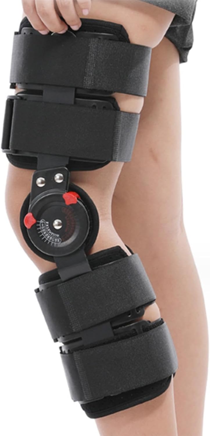 Kids Post OP Hinged Knee Brace ROM Children Knee Immobilizer with Side Stabilizers,Pediatric Medical Knee Brace for Knee Pain Arthritis ACL PCL MCL Meniscus Tear Injuries