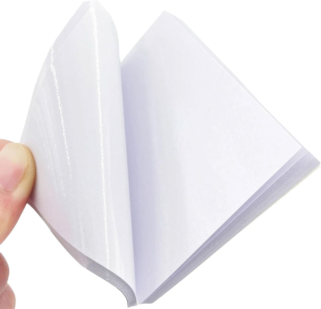 LA MIERE 50 Sheets High-Glass Finish Dental Mixing Pads 2 Sides Paper 3"x3", Disposable Lab Mixing Papers Poly Coated, Disposable Mix Paper, Poly Pads