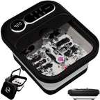 Collapsible Foot Spa And Massager with Heater And Temperature Control, Foot Bath Bowl with Bubbles, Six Massage Rollers, Vibration And Red Light, Foot Soak. Winter Must-Have Foot Spa Massager