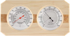 Dyna-Living Sauna Thermometer 2 in 1 Wooden Fahrenheit Thermometer Hygrometer for Sauna Indoor Hygrothermograph for Family Hotel Sauna Room