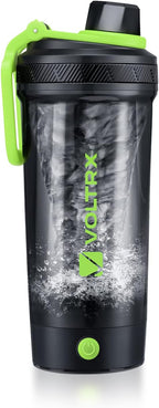 VOLTRX Shaker Bottle, Gallium USB C Rechargeable Electric Protein Mixer, Shaker Cups for Protein and Meal Replacement Shakes, BPA Free, Made with Tritan, 24oz