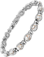 JEROOT Ultra Strength Magnetic Bracelet for Women | 3500-6000 Gauss Neodymium Magnets | Magnetic Therapy Jewelry with Adjustable Tool & Gift Packaging