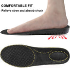 Ailaka Elastic Shock Absorbing Height Increasing Sports Shoe Insoles, Soft Breathable Honeycomb Orthotic Replacement Inserts for Men & Women