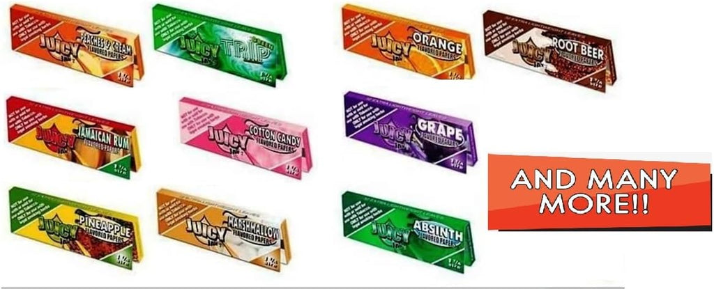 Juicy Jay's x Mixed 1-1/4 Flavoured Cigarette Papers, 32 Count (Pack of 10)