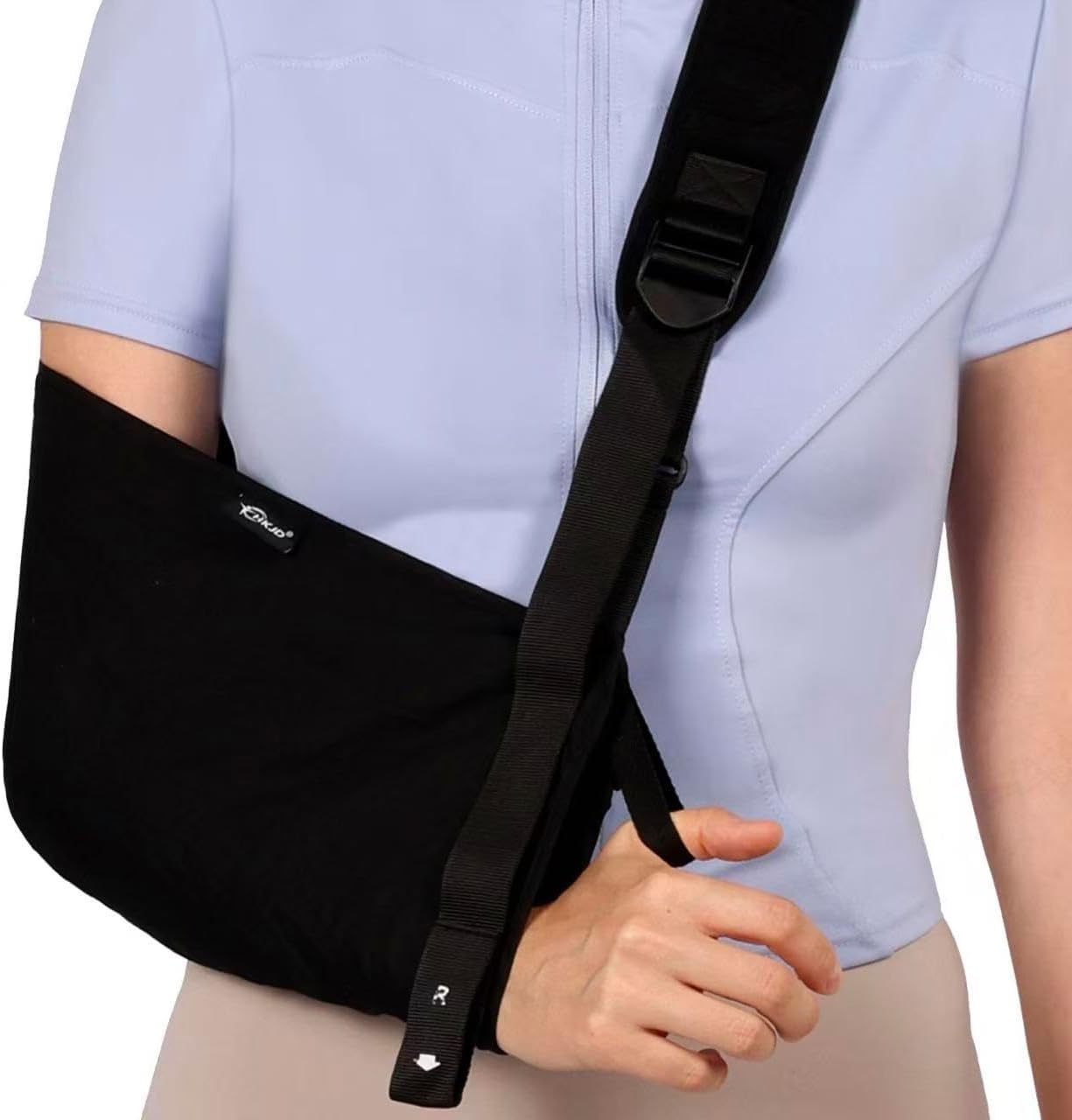 Arm Sling for Shoulder, Wrist, Elbow Injuries, Breathable and Adjustable Shoulder Immobilizer Sling for Men and Women with Thumb Loop, Support for Rotator Cuff Tear, Left or Right Arm