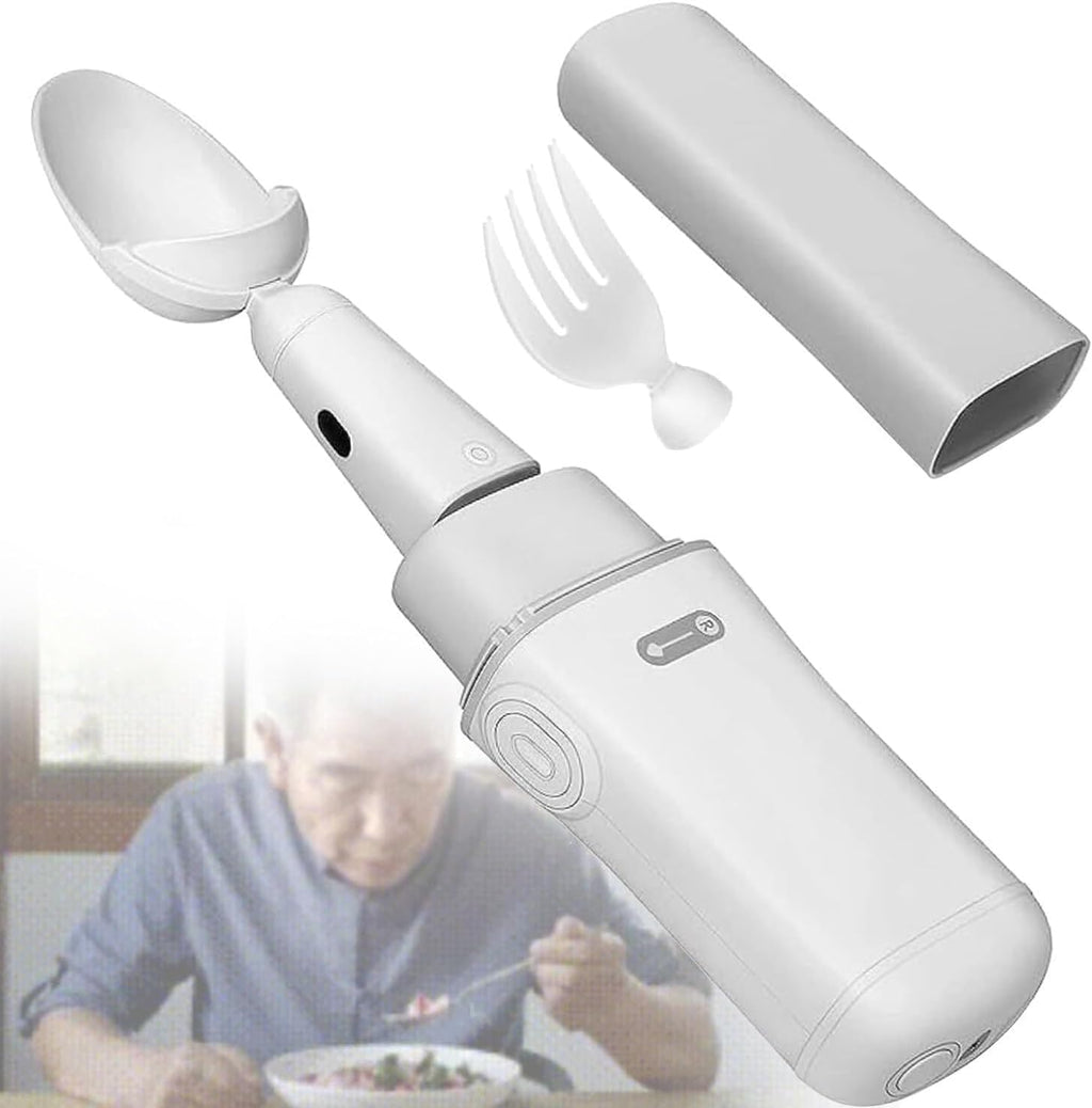 Parkinson Spoon Spoon for Hand Tremors,Smart Anti-Shake Spoon Parkinsons Utensils with Active Stabilizing Technology