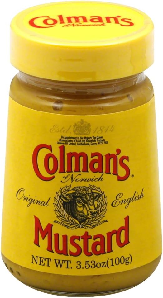 Colman's, Mustard Glass Jar, Original, 28 Ounce (Pack of 8)