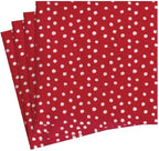 Caspari Small Dots Paper Luncheon Napkins in Red - 20 Per Package