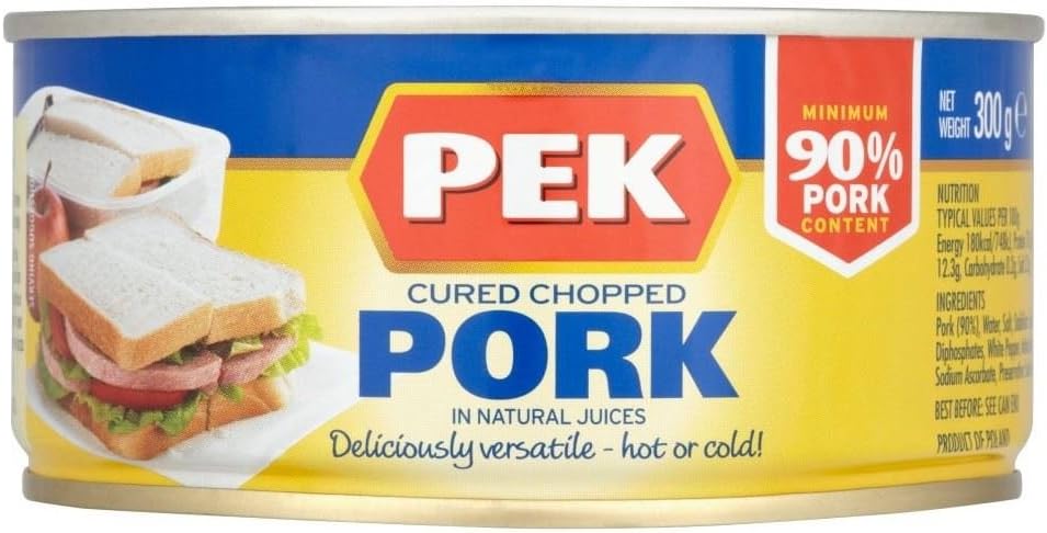 PEK Cured Chopped Pork in Natural Juices (300g) - Pack of 6